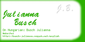 julianna busch business card